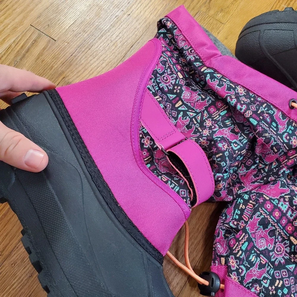 Columbia Powderbug Snow Boots  Sz‎ 7 Youth Insulated Waterproof Bug Kids (TD1)